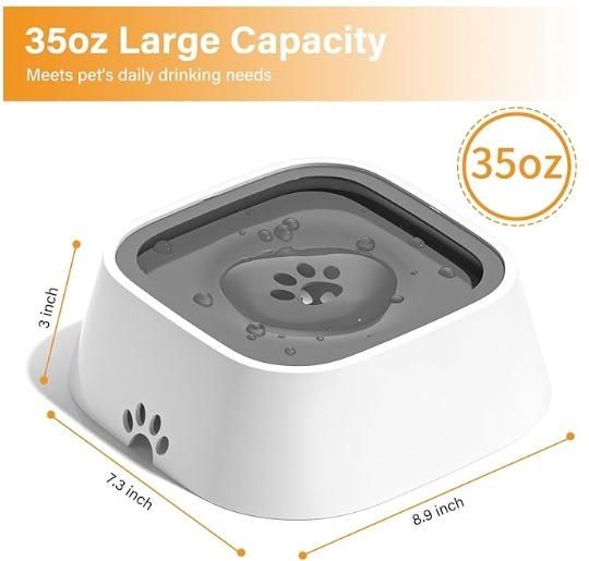 Anti-overflow pet bowl