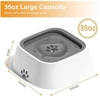 Anti-overflow pet bowl